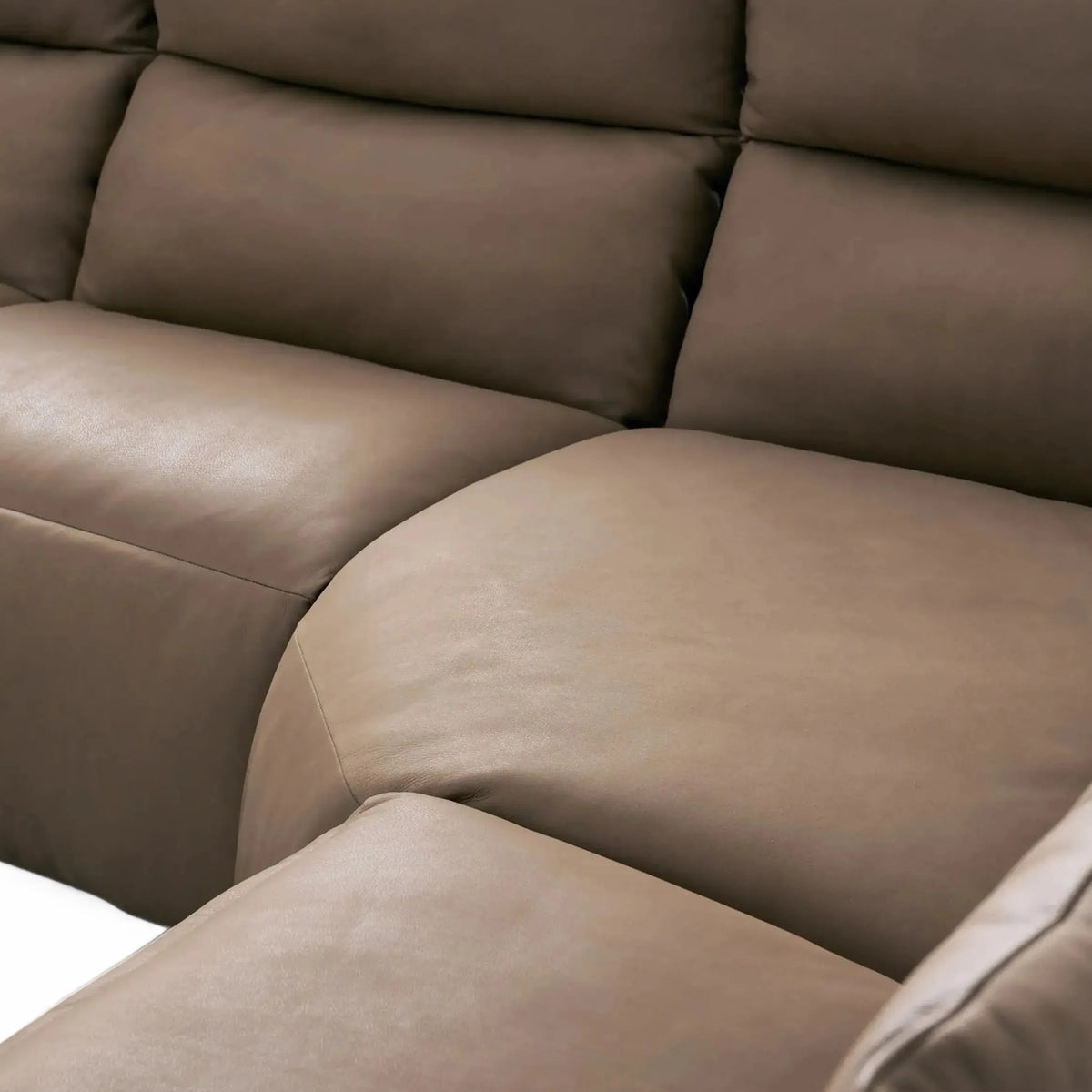 Lannaro Leather Five-Piece Motion Corner Sectional