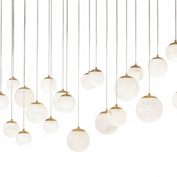 Alien Alabaster Linear Chandelier