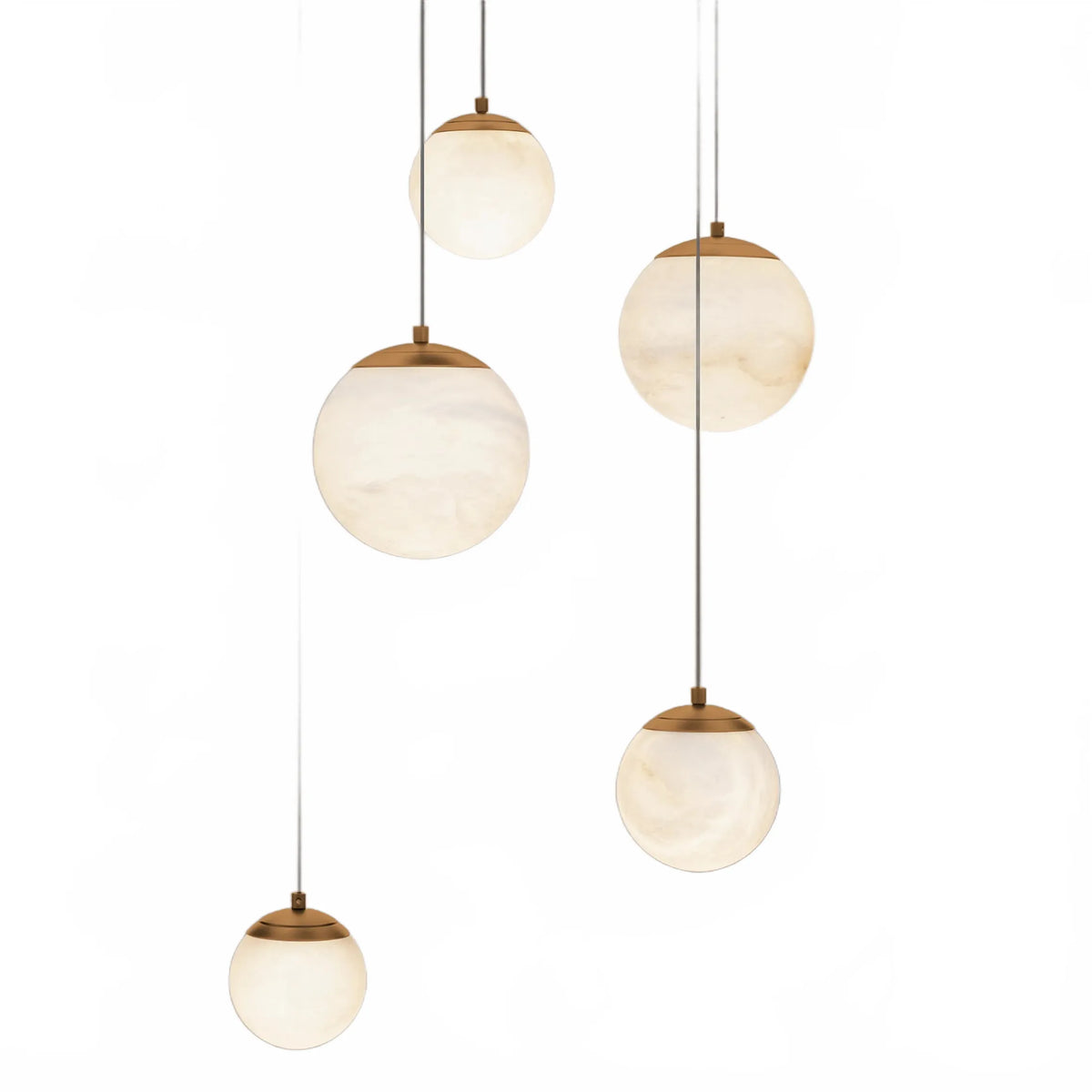 Alien Alabaster Around Chandelier