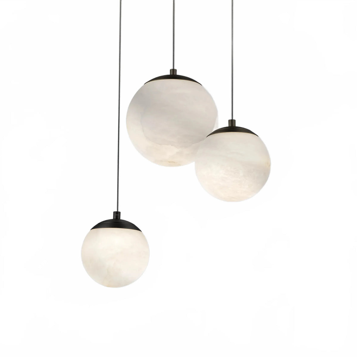 Alien Alabaster Around Chandelier