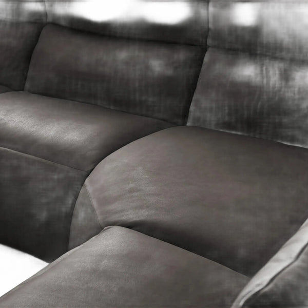 Lannaro Leather Five-Piece Motion Corner Sectional