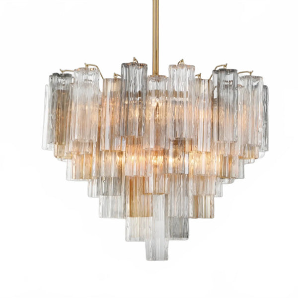 Adois Glass Multi-layer Round Chandelier