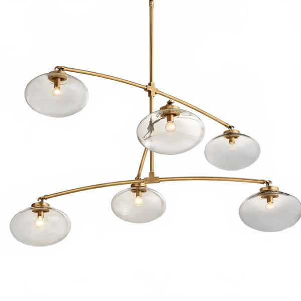 Cabret Glass Mobile Round Chandelier