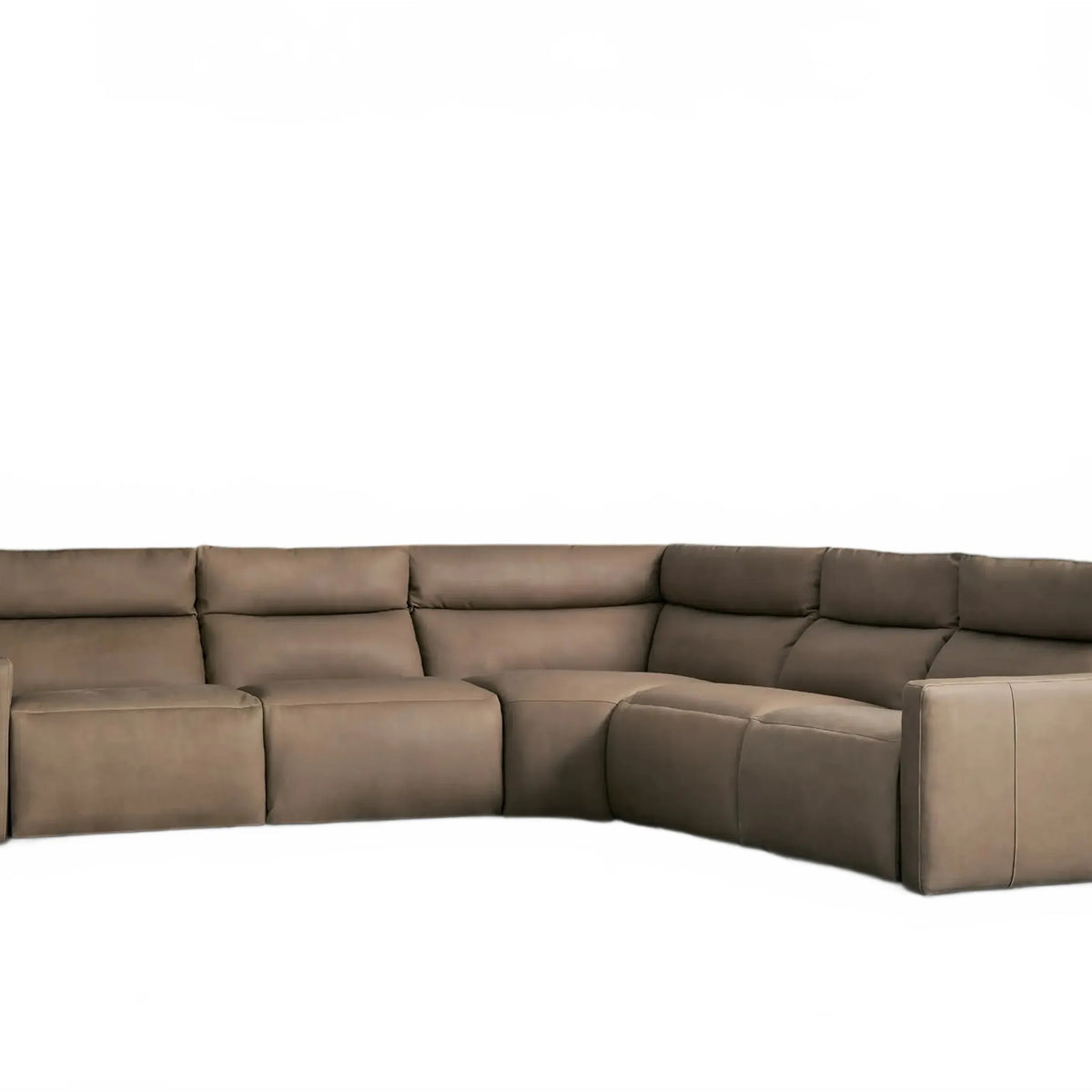 Lannaro Leather Five-Piece Motion Corner Sectional