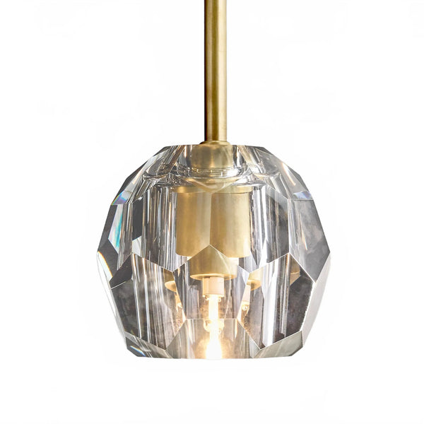 Orbital Cristal Glass Rod Pendant