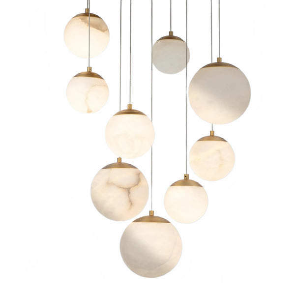 Alien Alabaster Around Chandelier