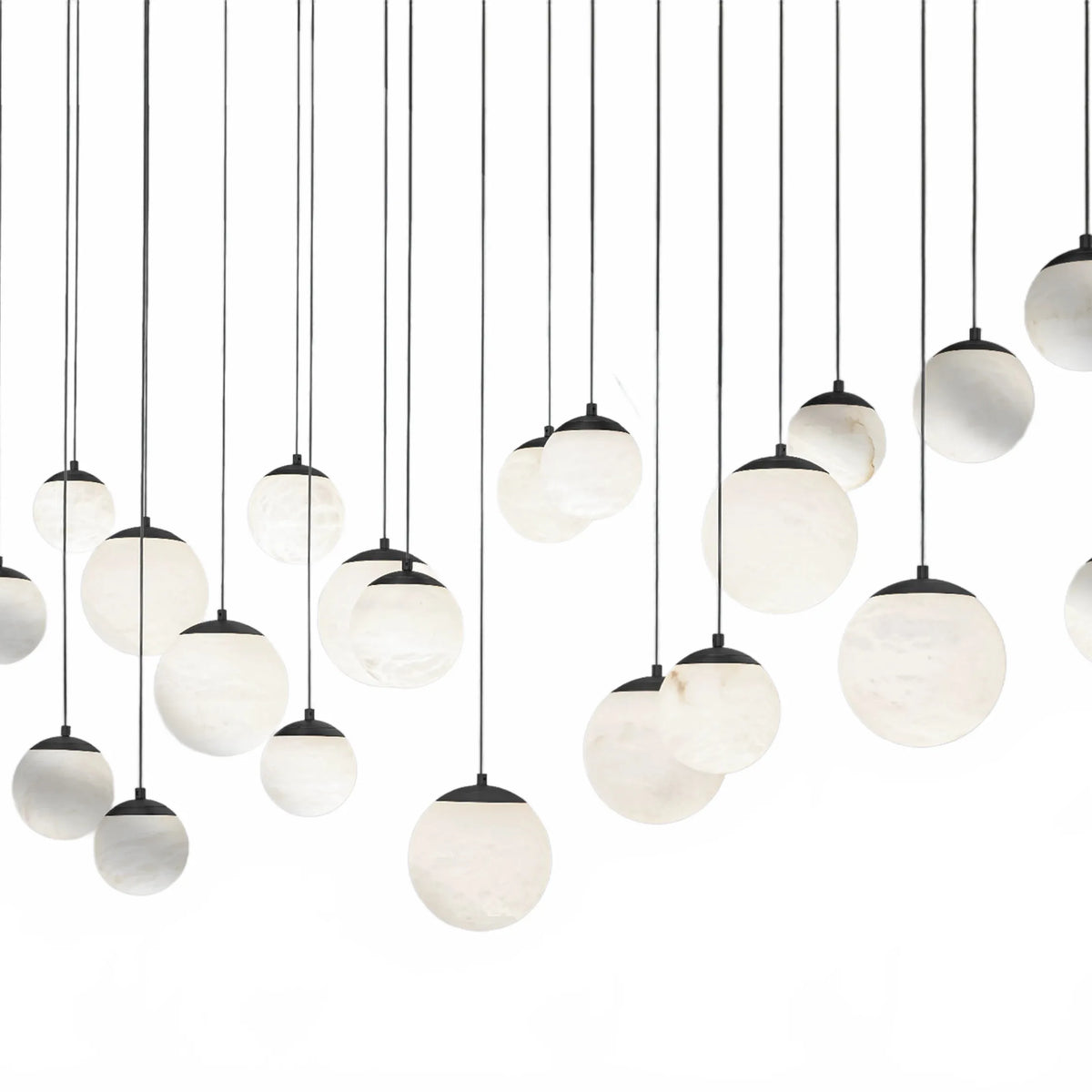 Alien Alabaster Linear Chandelier