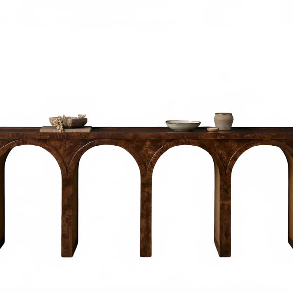Hottiy Burl Console Table