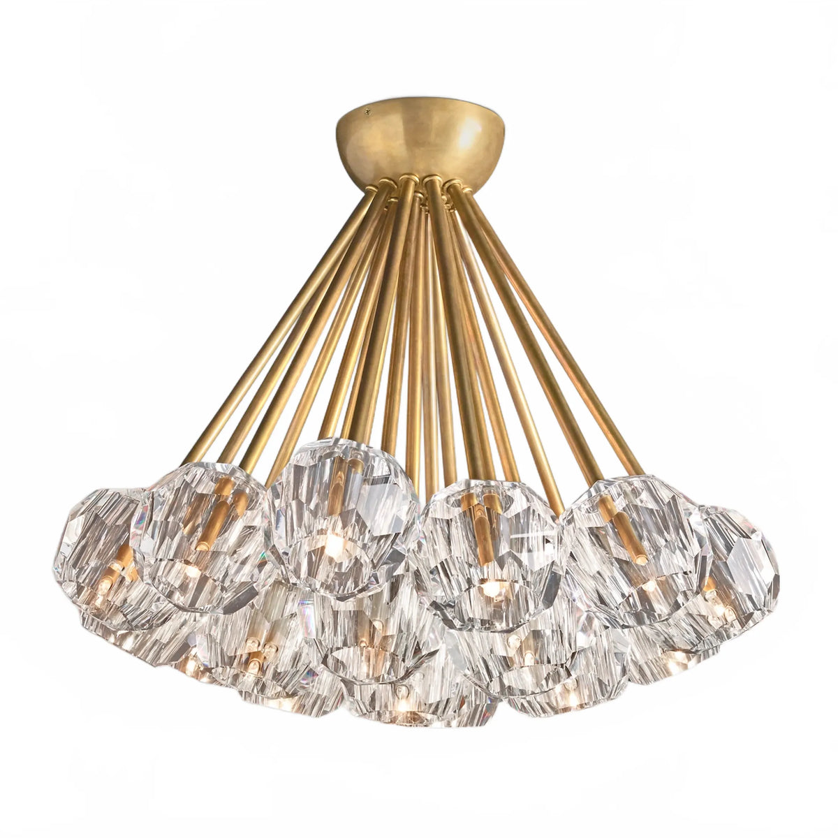 Orbital Cristal Glass Flushmount