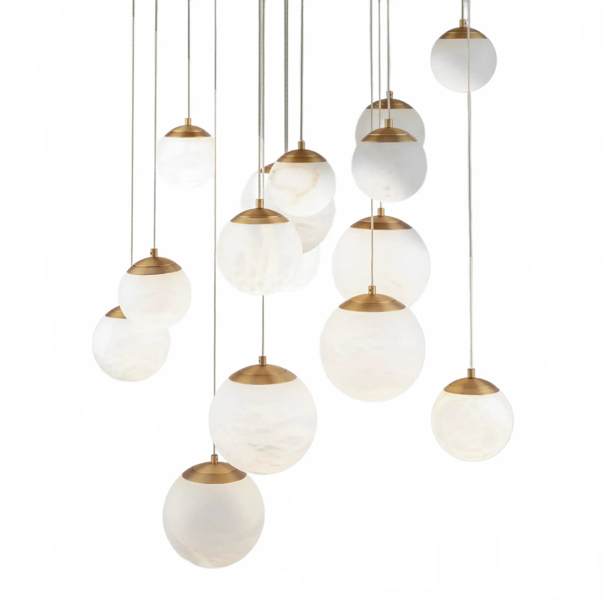 Alien Alabaster Around Chandelier