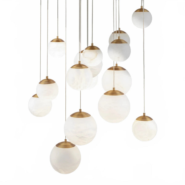 Alien Alabaster Around Chandelier