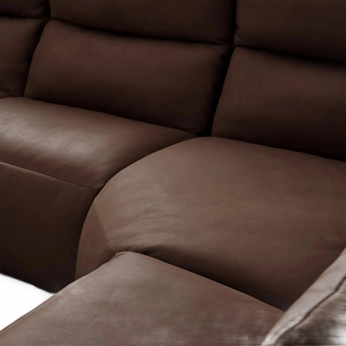 Lannaro Leather Five-Piece Motion Corner Sectional