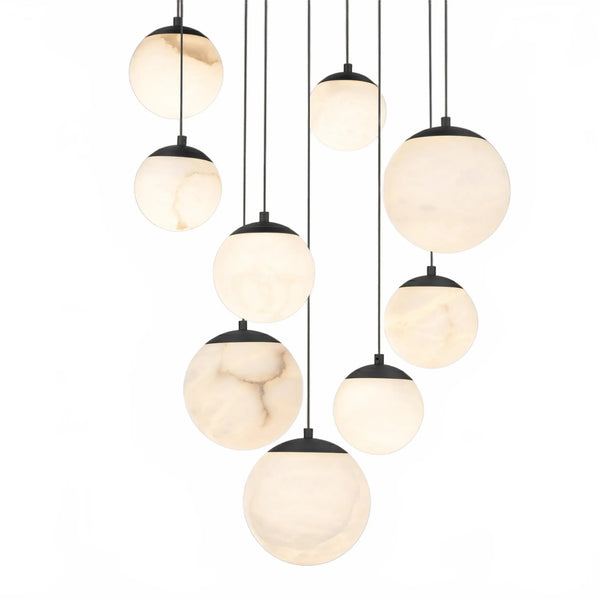 Alien Alabaster Around Chandelier