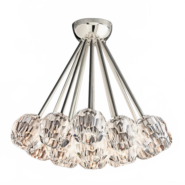 Orbital Cristal Glass Flushmount