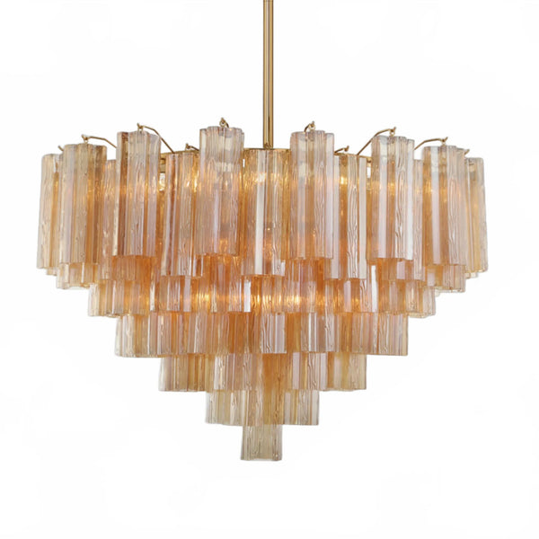 Adois Glass Multi-layer Round Chandelier