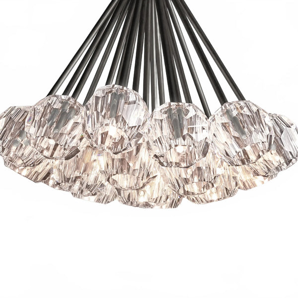 Orbital Cristal Glass Flushmount