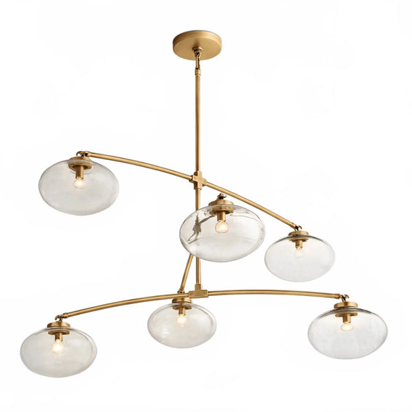 Cabret Glass Mobile Round Chandelier