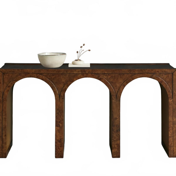 Hottiy Burl Console Table
