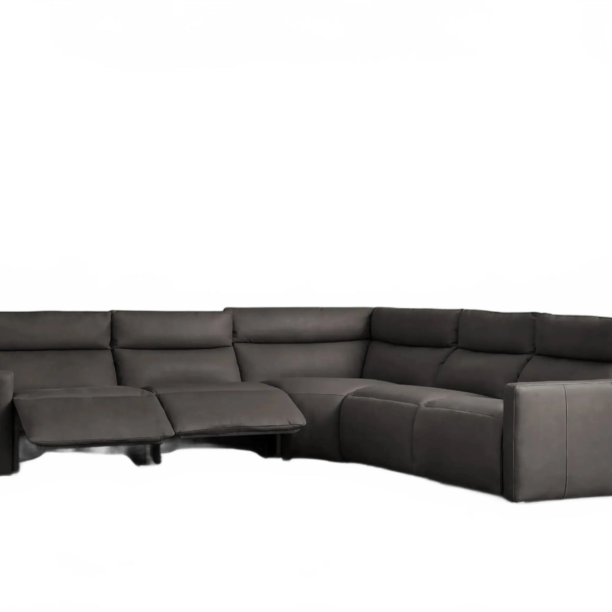 Lannaro Leather Five-Piece Motion Corner Sectional