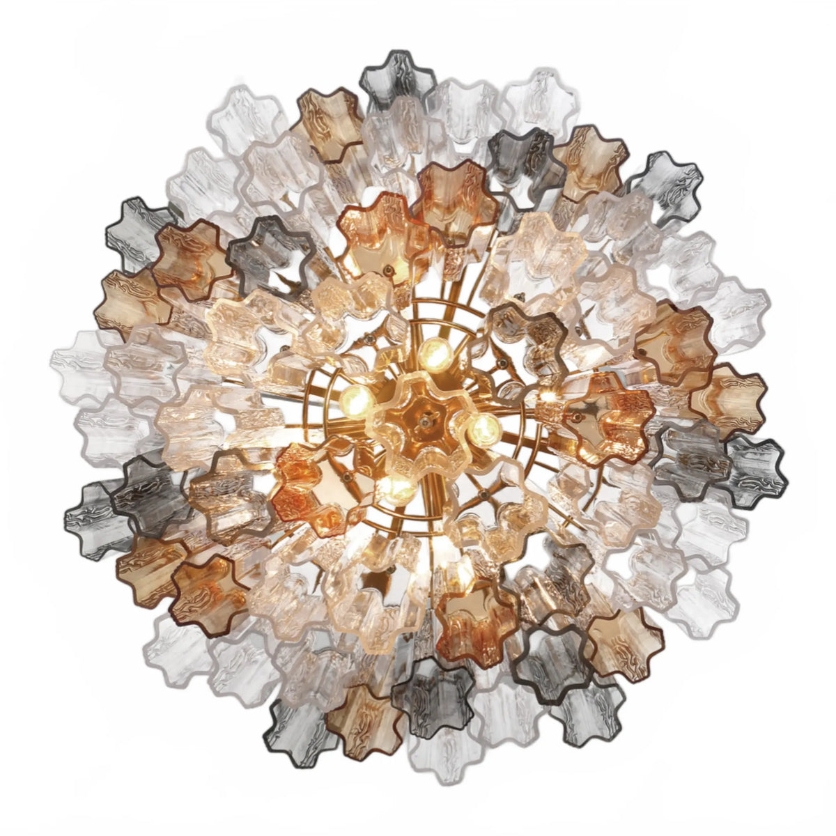 Adois Glass Multi-layer Round Chandelier