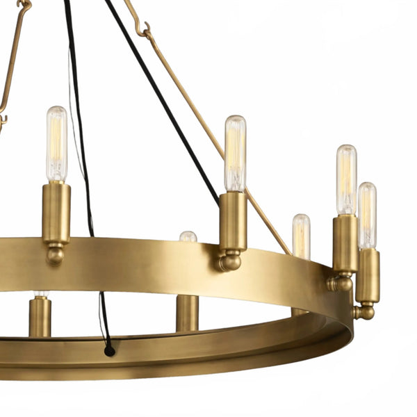 ForgeLine Vintage Filament Round Chandelier