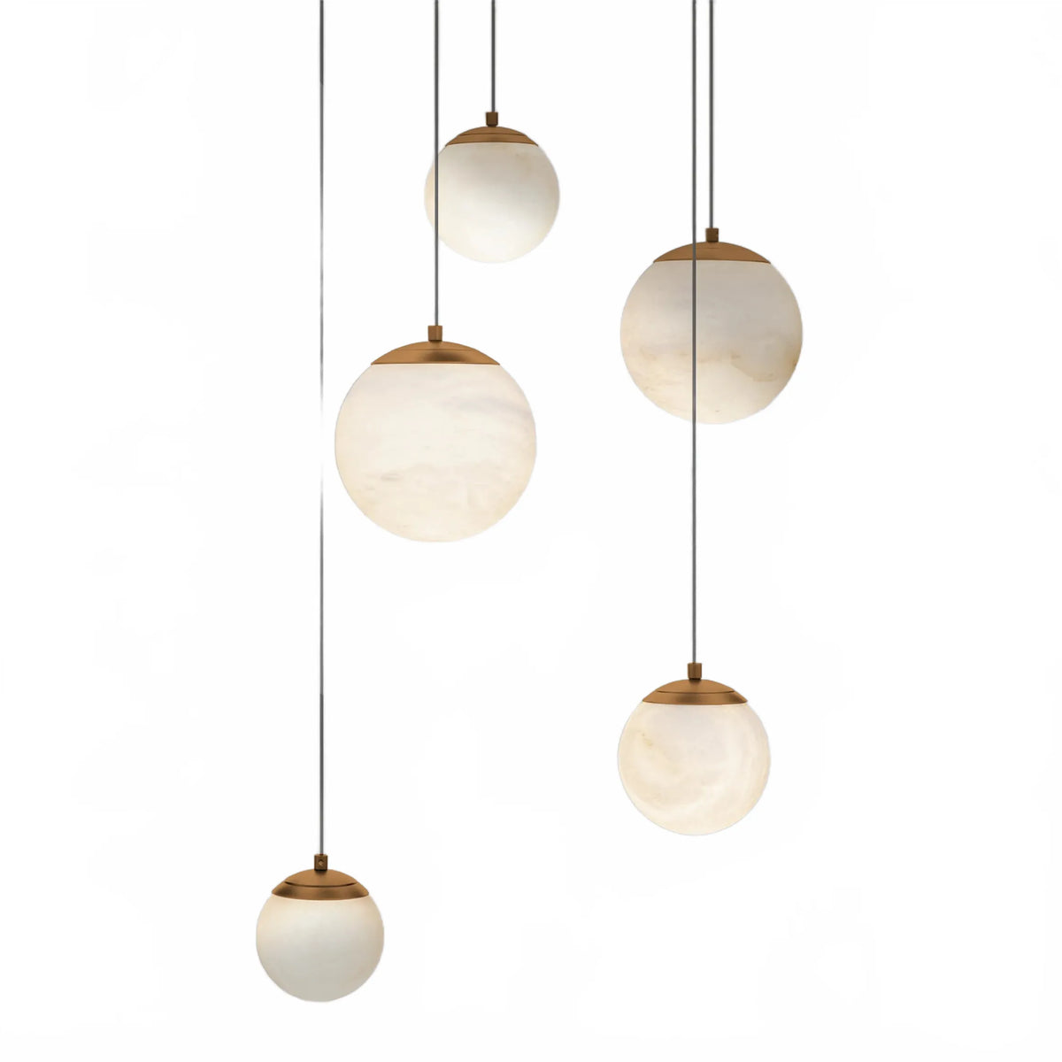 Alien Alabaster Around Chandelier