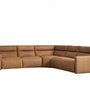 Lannaro Leather Five-Piece Motion Corner Sectional