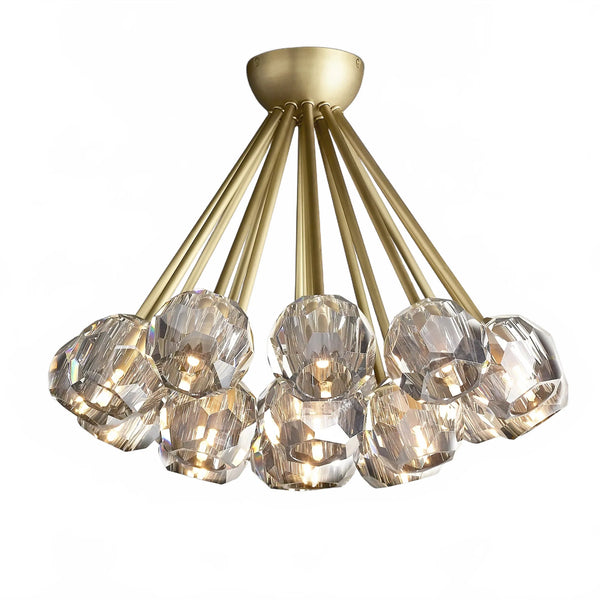 Orbital Cristal Glass Flushmount