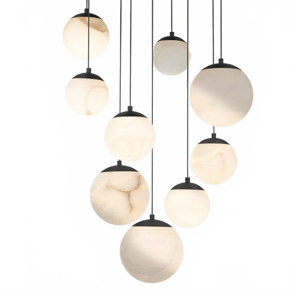 Alien Alabaster Around Chandelier