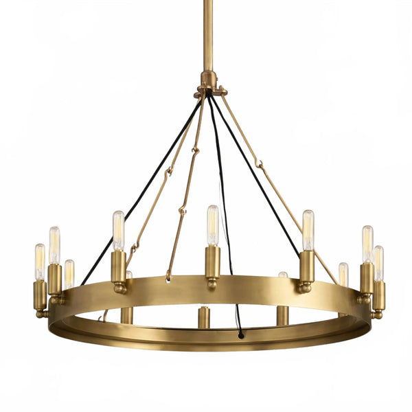 ForgeLine Vintage Filament Round Chandelier