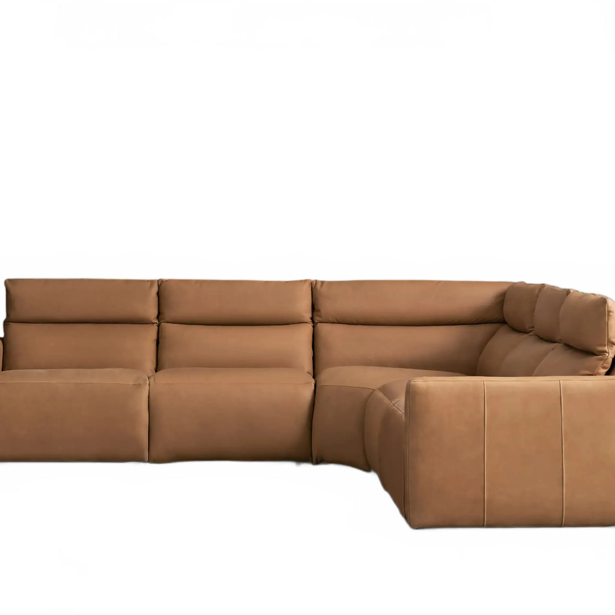 Lannaro Leather Five-Piece Motion Corner Sectional
