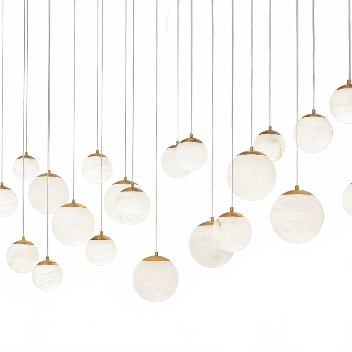 Alien Alabaster Linear Chandelier