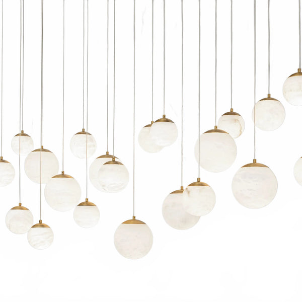 Alien Alabaster Linear Chandelier