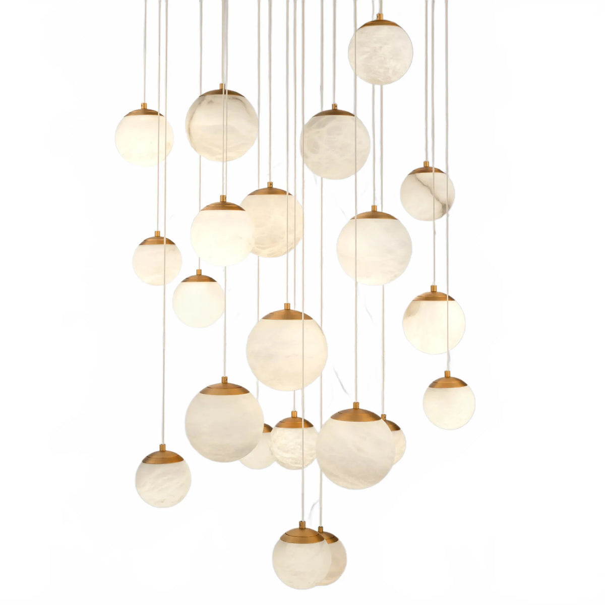 Alien Alabaster Around Chandelier