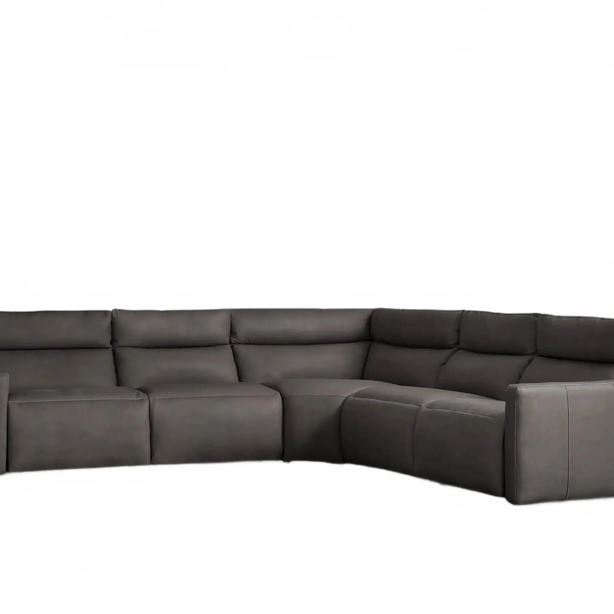 Lannaro Leather Five-Piece Motion Corner Sectional