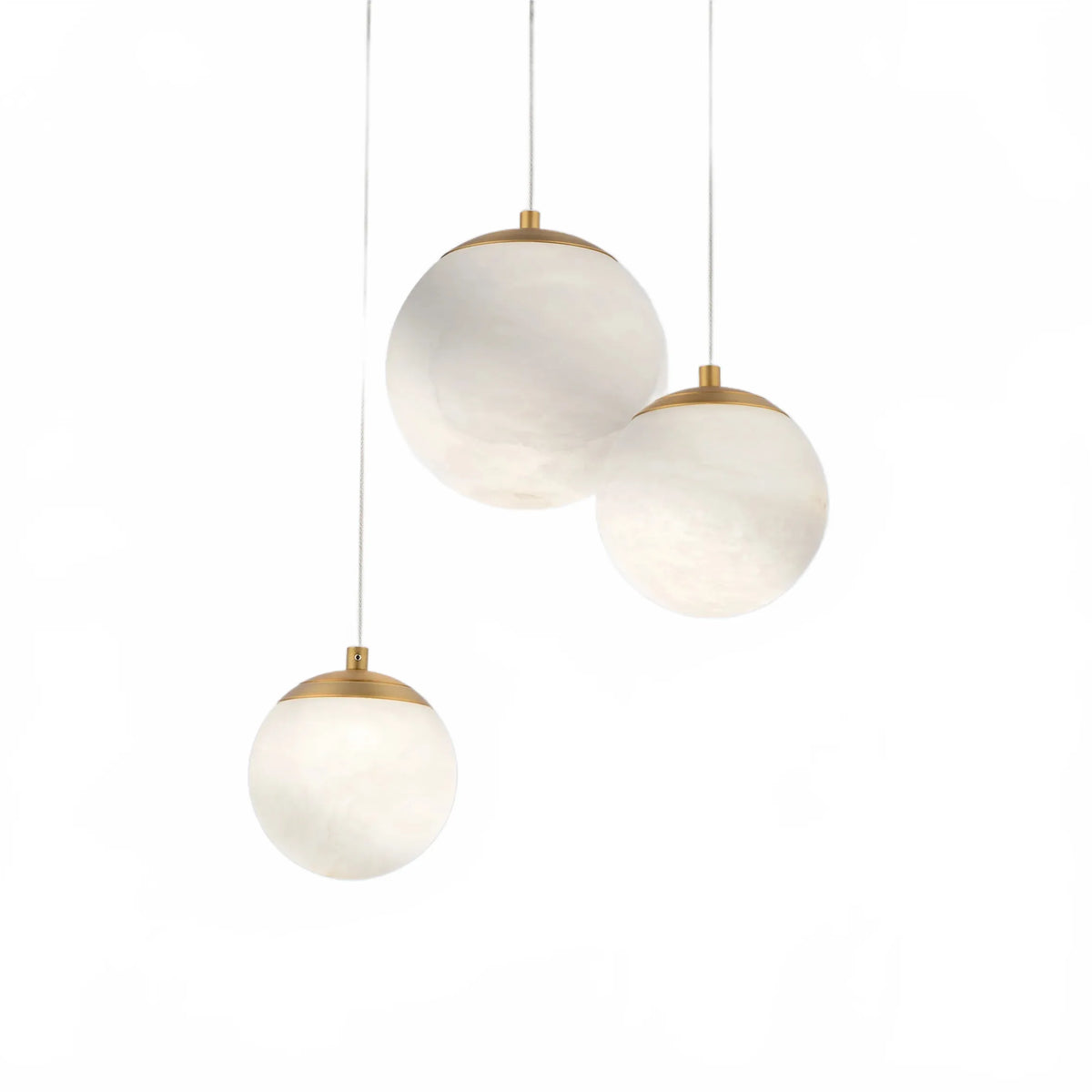 Alien Alabaster Around Chandelier