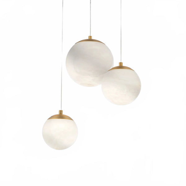 Alien Alabaster Around Chandelier