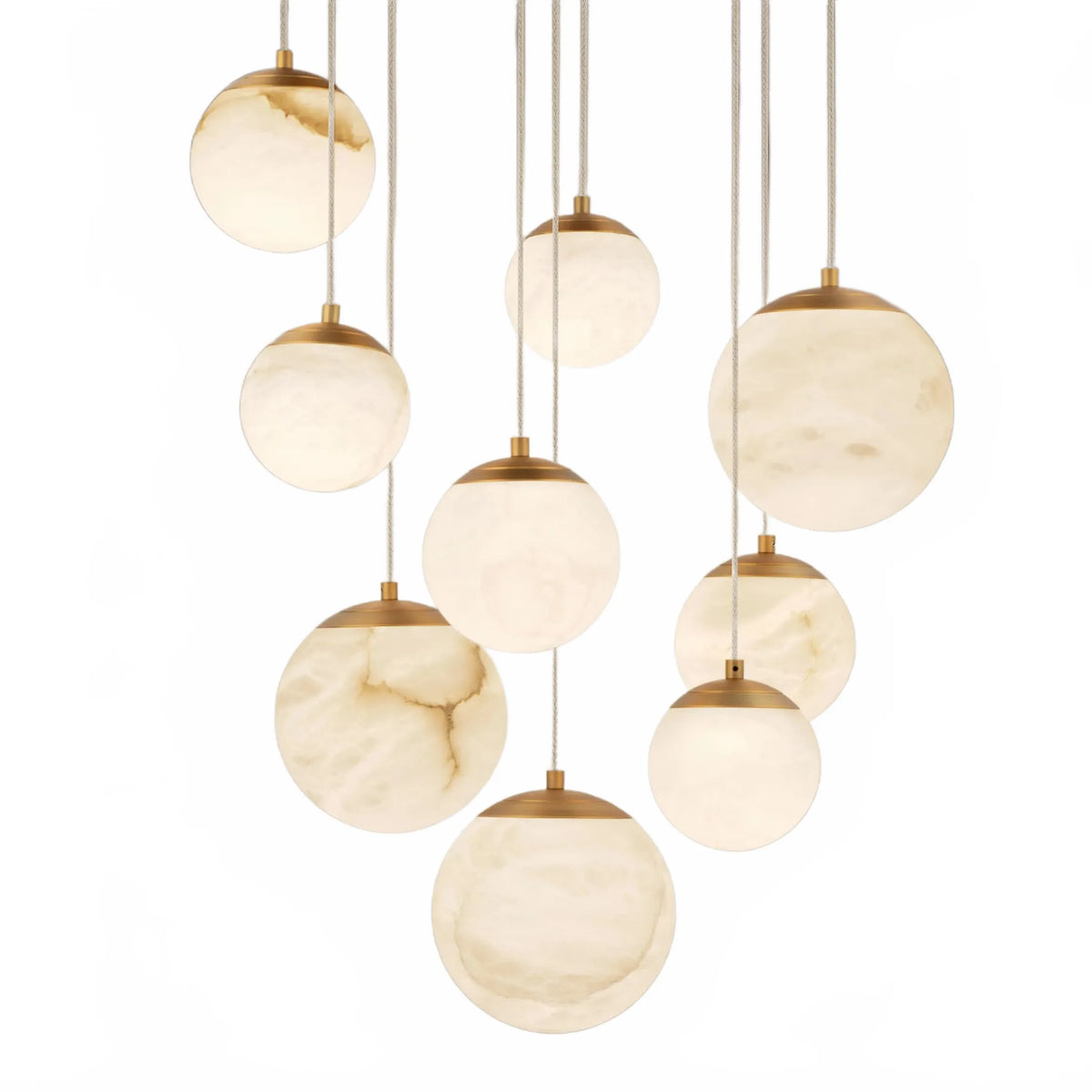 Alien Alabaster Around Chandelier