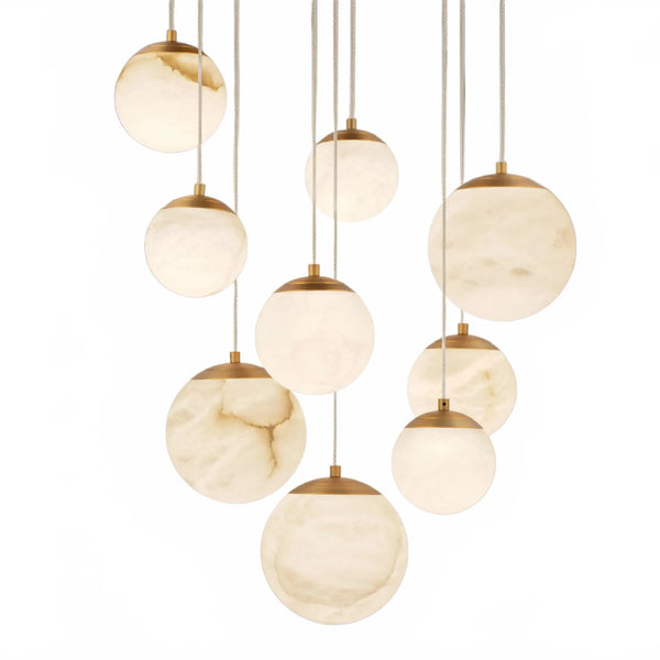 Alien Alabaster Around Chandelier