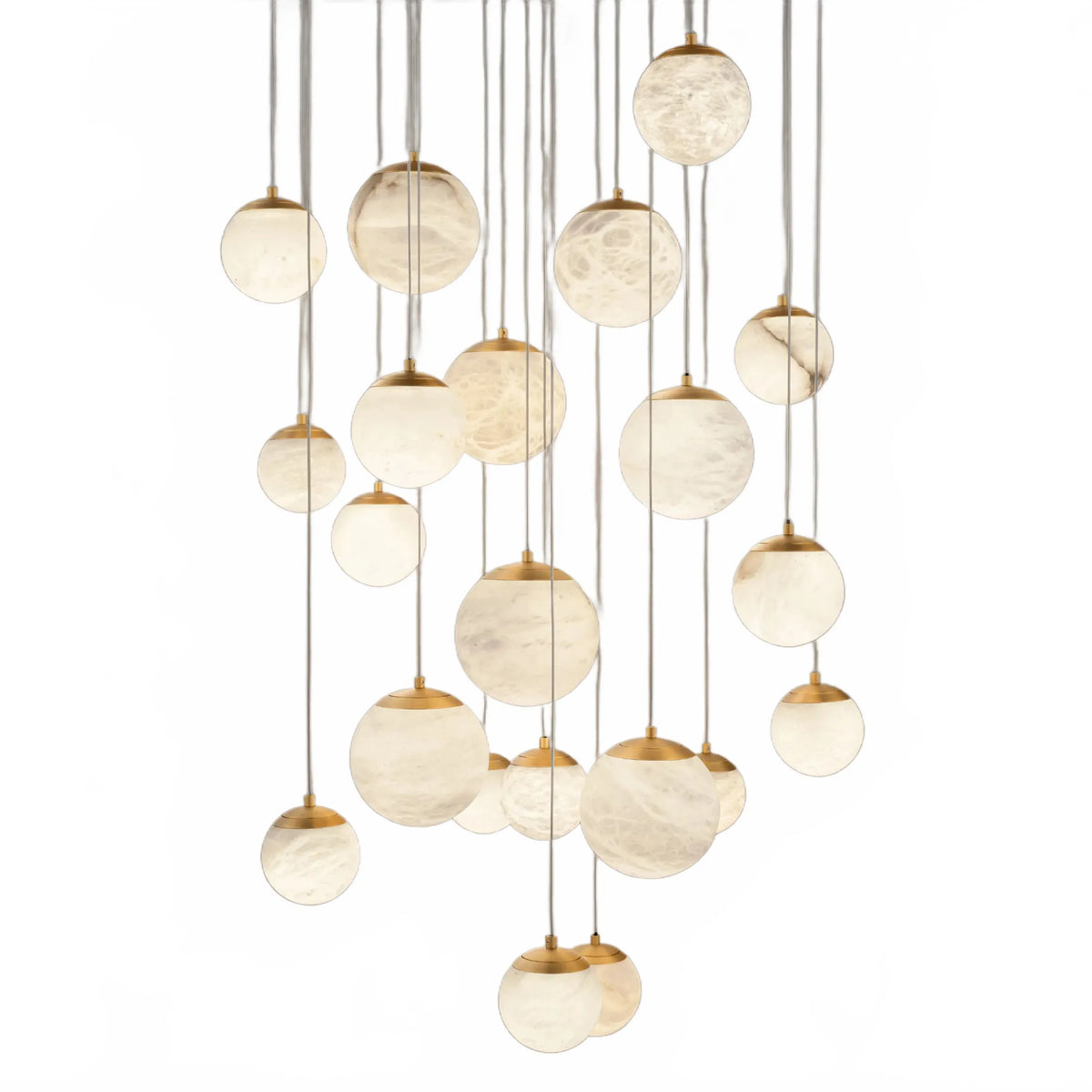 Alien Alabaster Around Chandelier