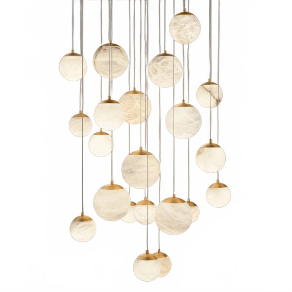 Alien Alabaster Around Chandelier