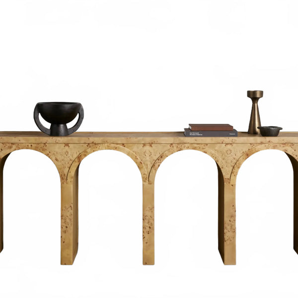 Hottiy Burl Console Table