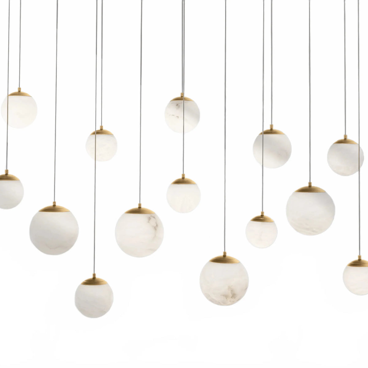 Alien Alabaster Linear Chandelier