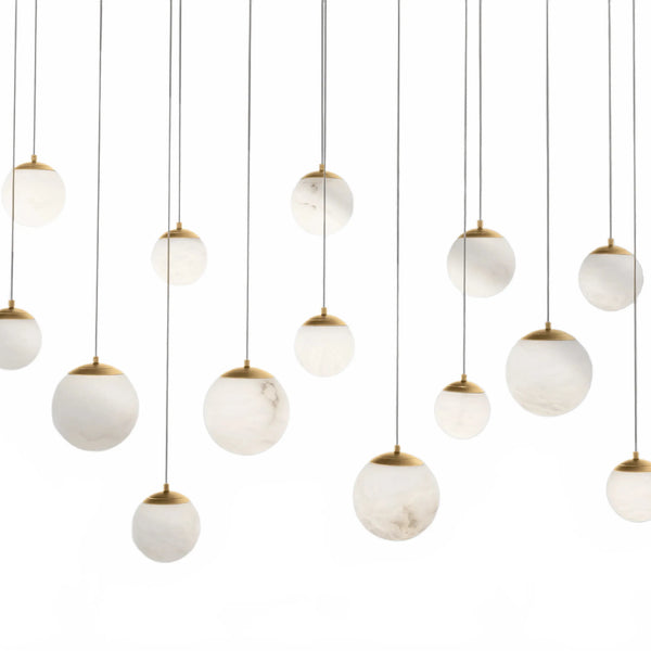 Alien Alabaster Linear Chandelier