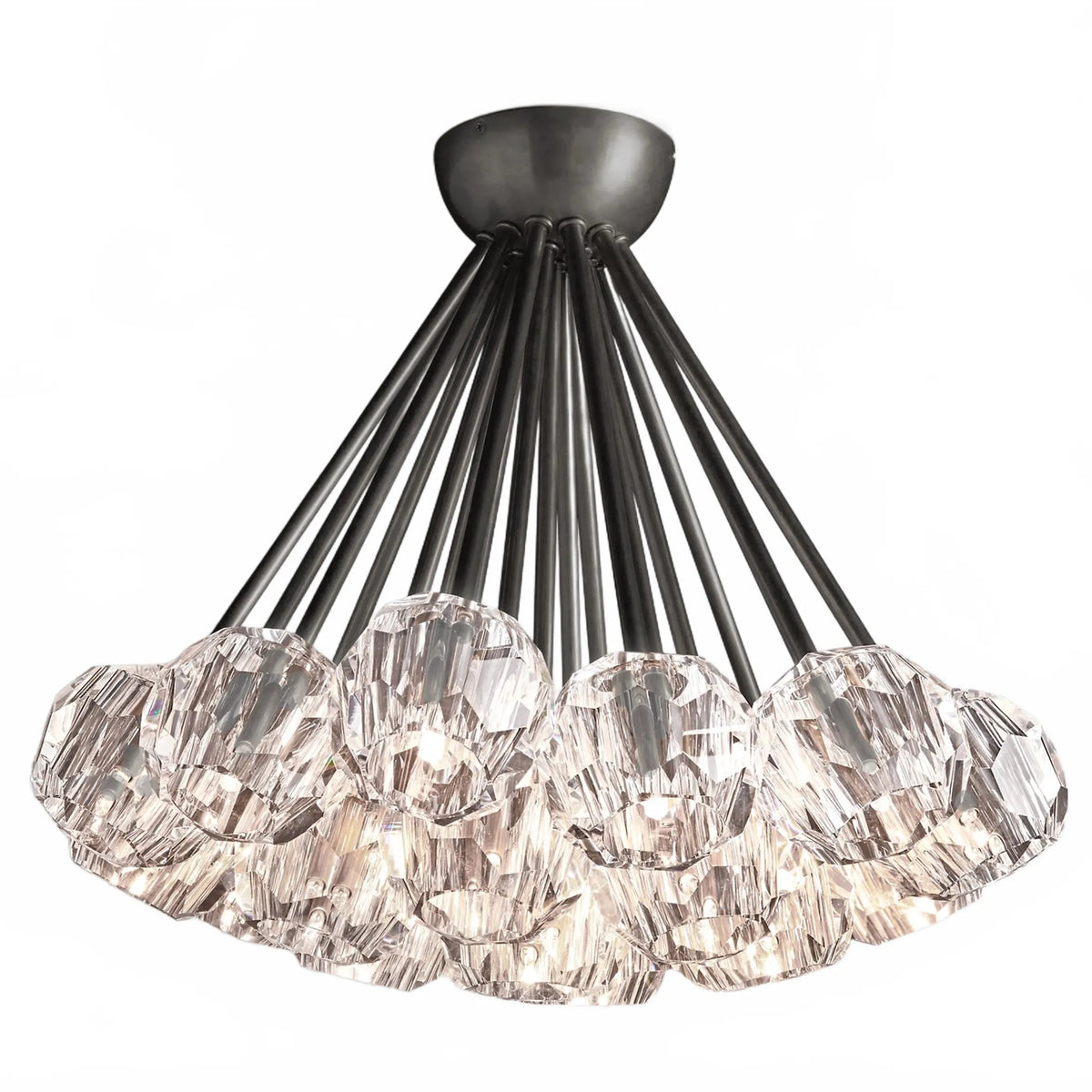 Orbital Cristal Glass Flushmount