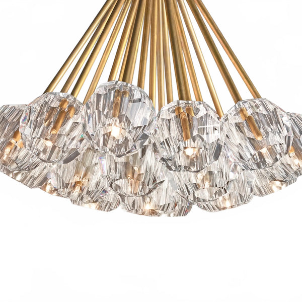 Orbital Cristal Glass Flushmount